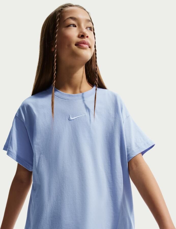 Nike Essential T-shirt voor meisjes Grijs - Foto 4