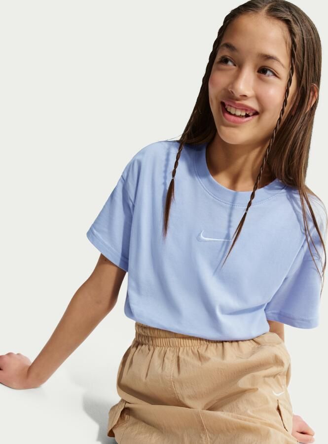 Nike Essential T-shirt voor meisjes Grijs - Foto 2