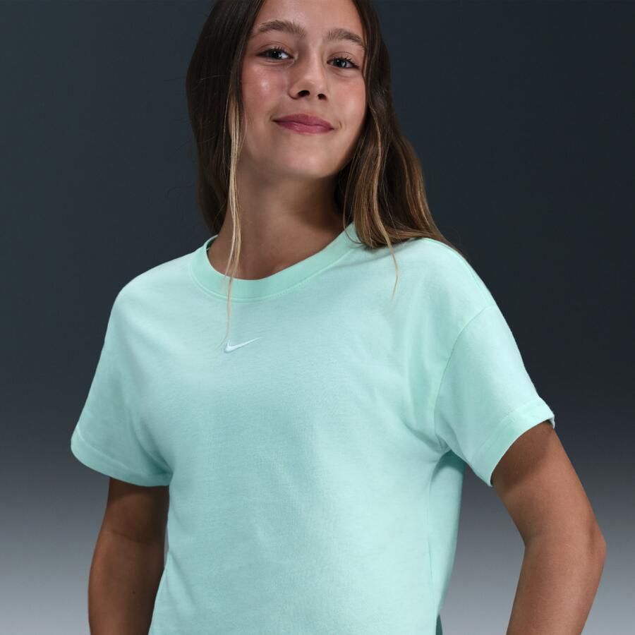 Nike Essential T-shirt voor meisjes Groen - Foto 4
