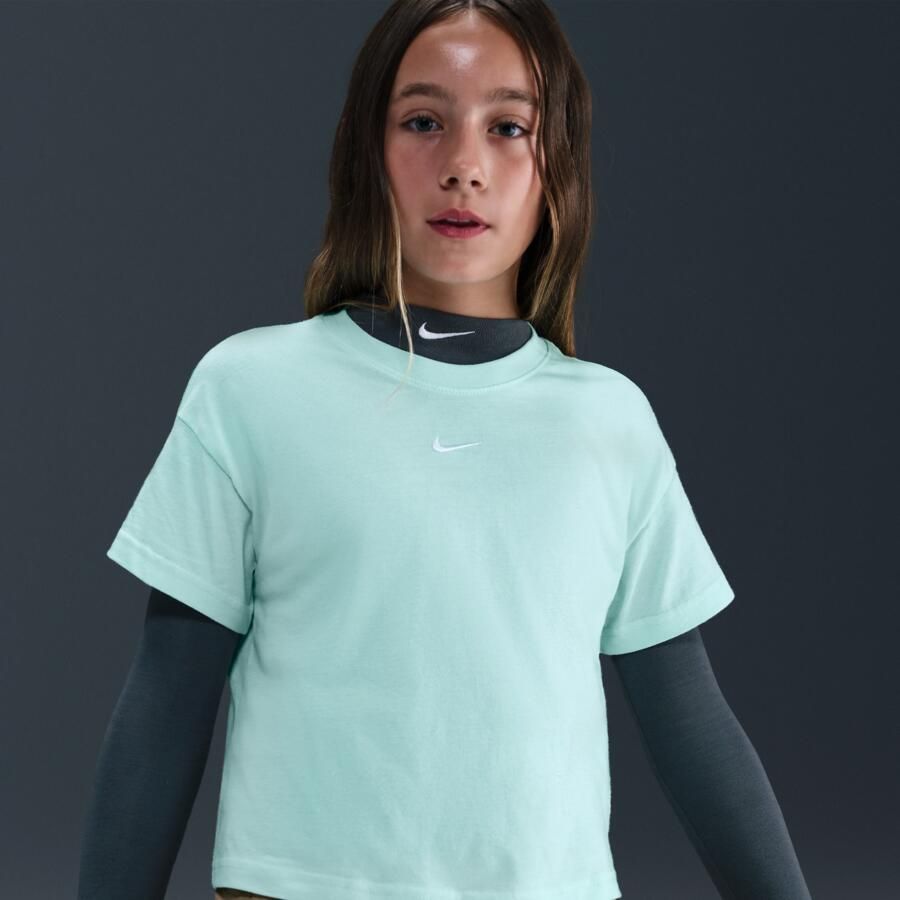 Nike Essential T-shirt voor meisjes Groen - Foto 2