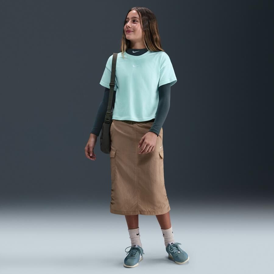 Nike Essential T-shirt voor meisjes Groen - Foto 3