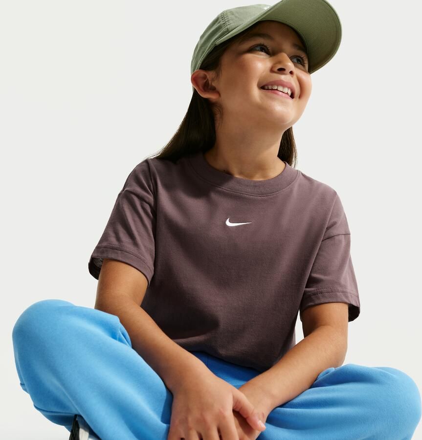 Nike Essential T-shirt voor meisjes Paars - Foto 2