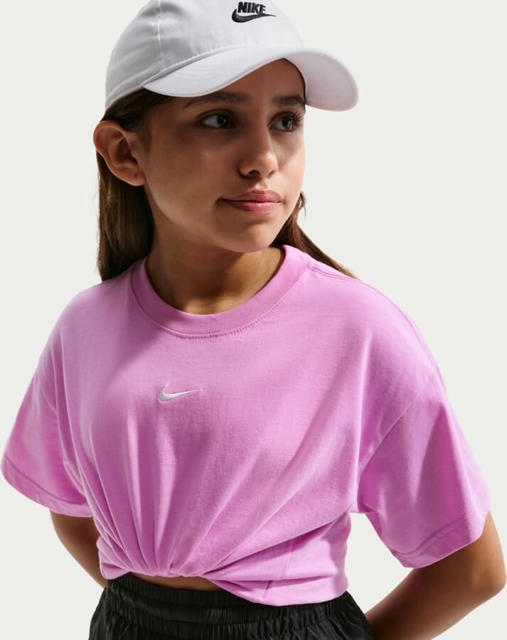 Nike Essential T-shirt voor meisjes Paars - Foto 3