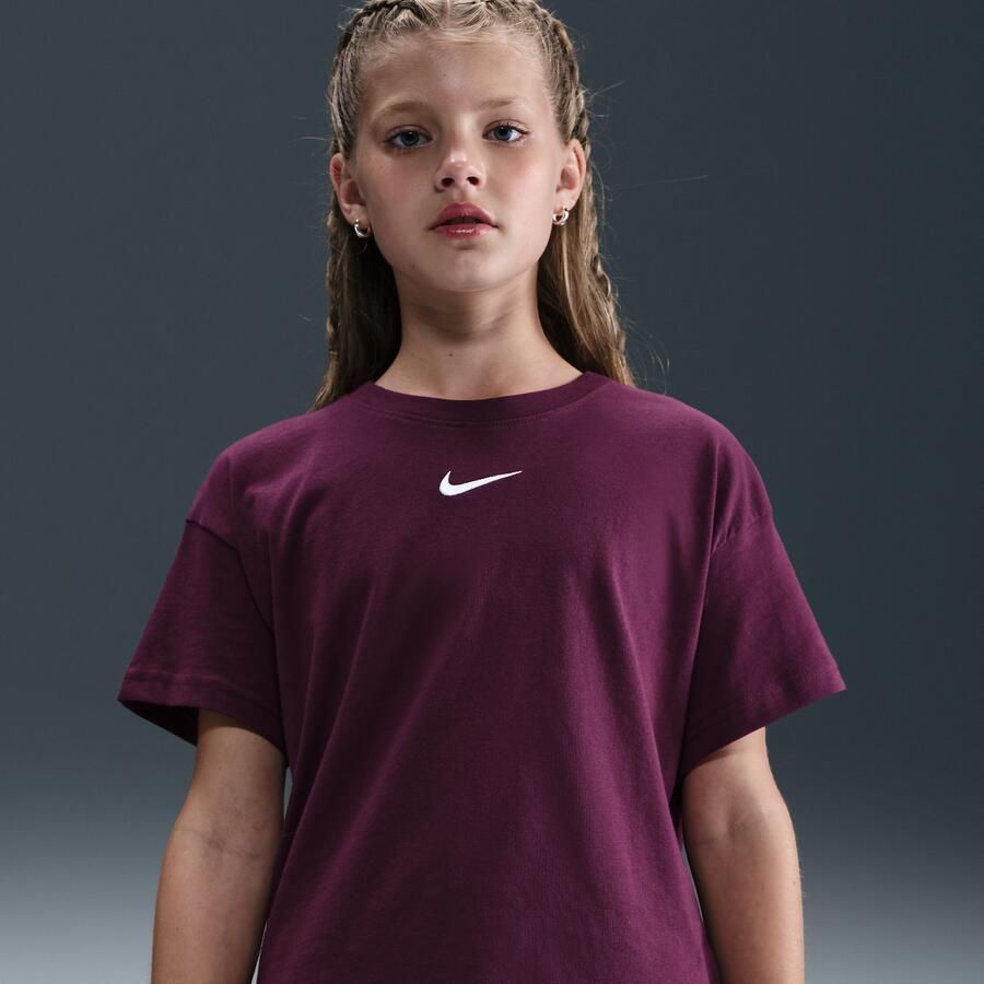 Nike Essential T-shirt voor meisjes Rood - Foto 4