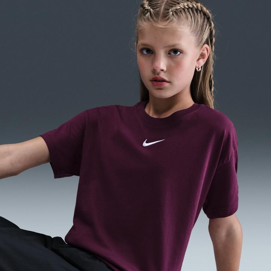 Nike Essential T-shirt voor meisjes Rood - Foto 2