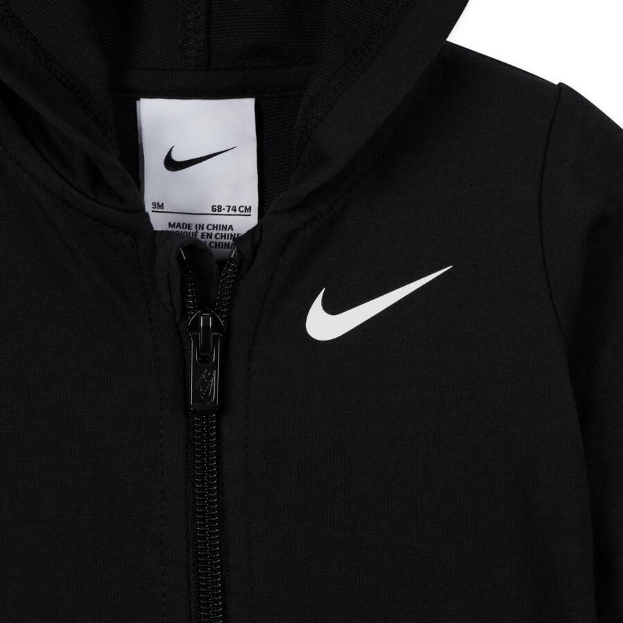 Nike Essentials Hooded Coverall voor baby's Zwart