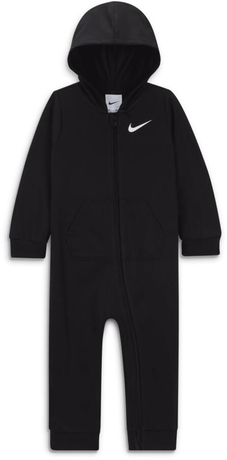 Nike Essentials Hooded Coverall voor baby's Zwart - Foto 2