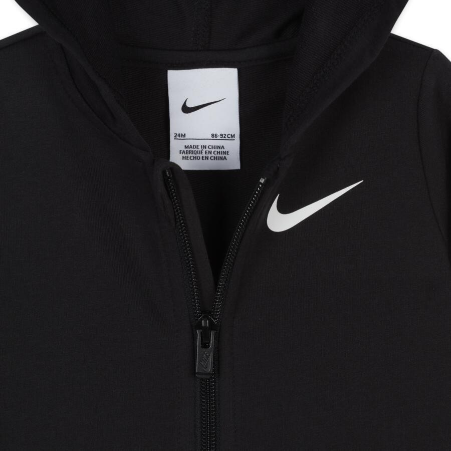 Nike Essentials Hooded Coverall voor baby's Zwart