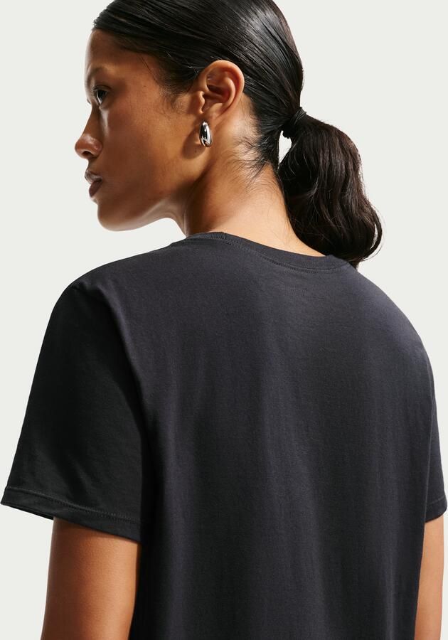 Nike Gedrukt Katoen Ronde Hals T-shirt Black Dames - Foto 7