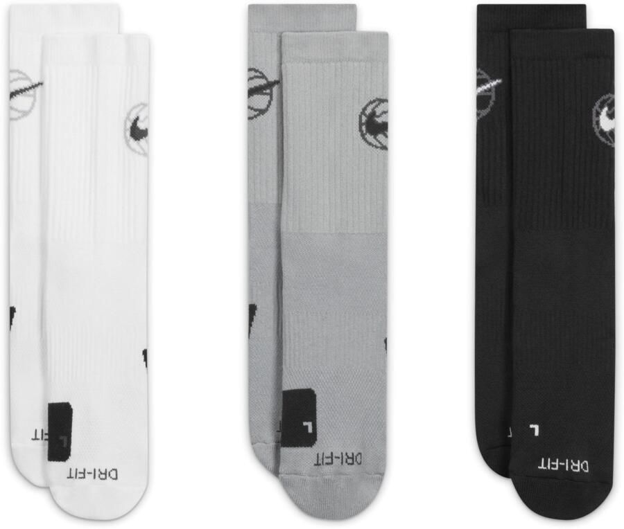 Nike Everyday Crew Basketbalsokken (3 paar) Meerkleurig - Foto 4