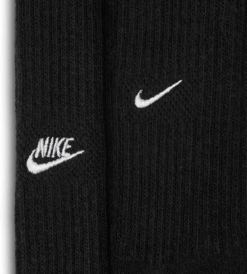 Nike Everyday Cushioned crew sokken (2 paar) Zwart