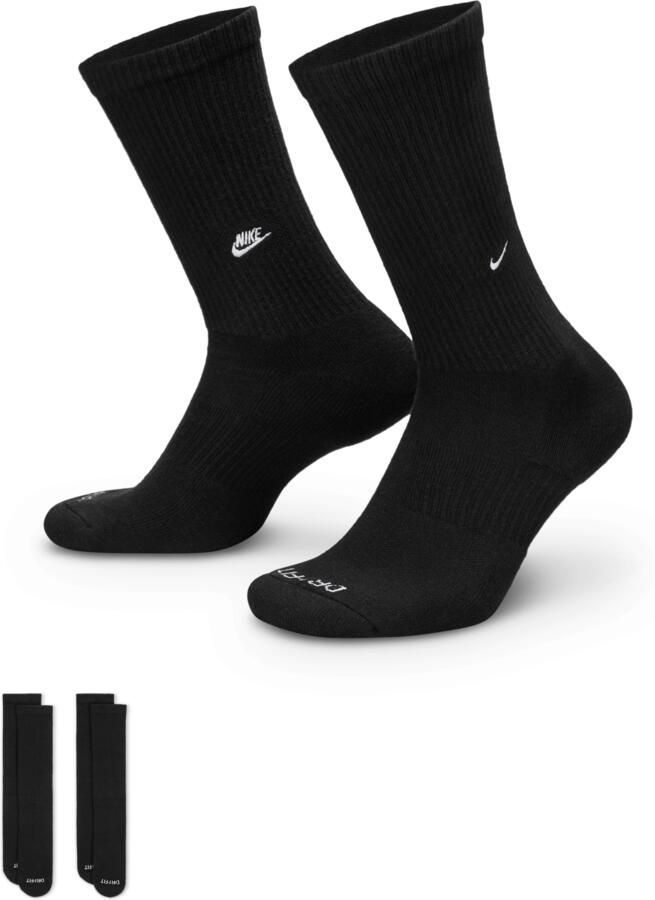 Nike Everyday Cushioned crew sokken (2 paar) Zwart - Foto 2