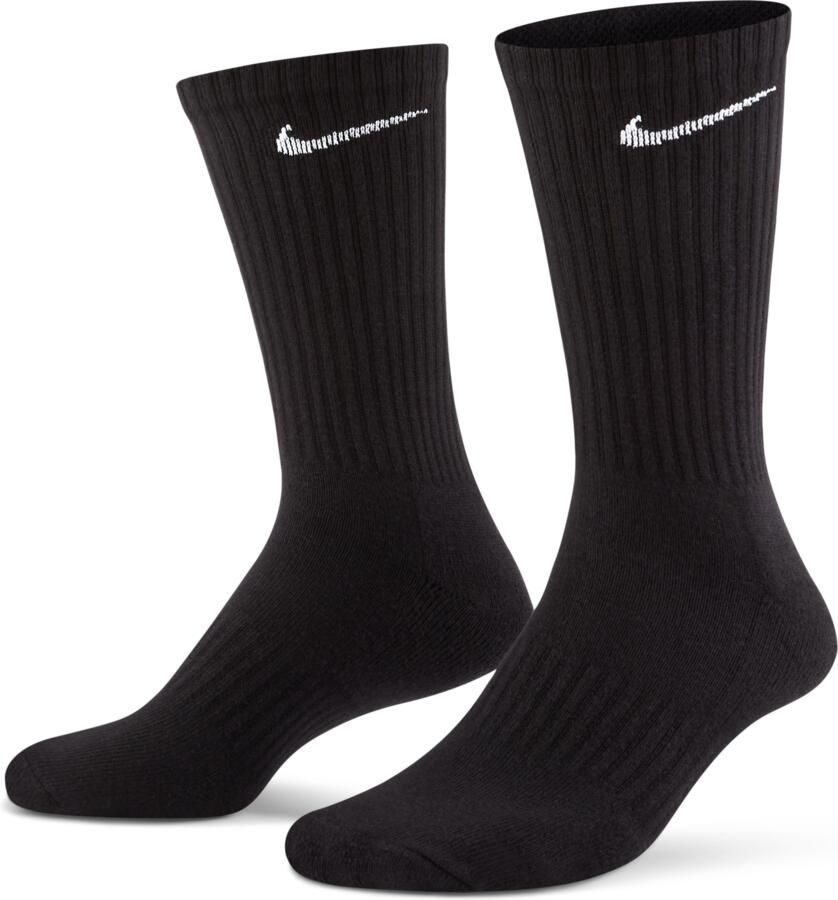 Nike Dagelijkse Gewatteerde Hardloopsokken Zwart Green Unisex - Foto 3