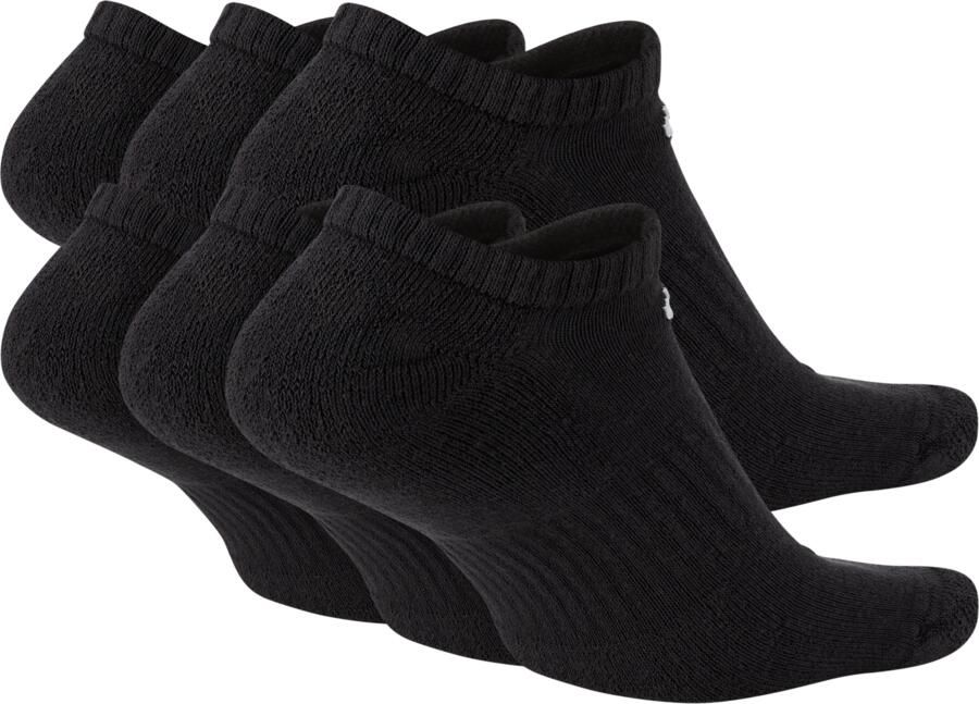 Nike Everyday Cushioned Onzichtbare trainingssokken (6 paar) Zwart - Foto 4