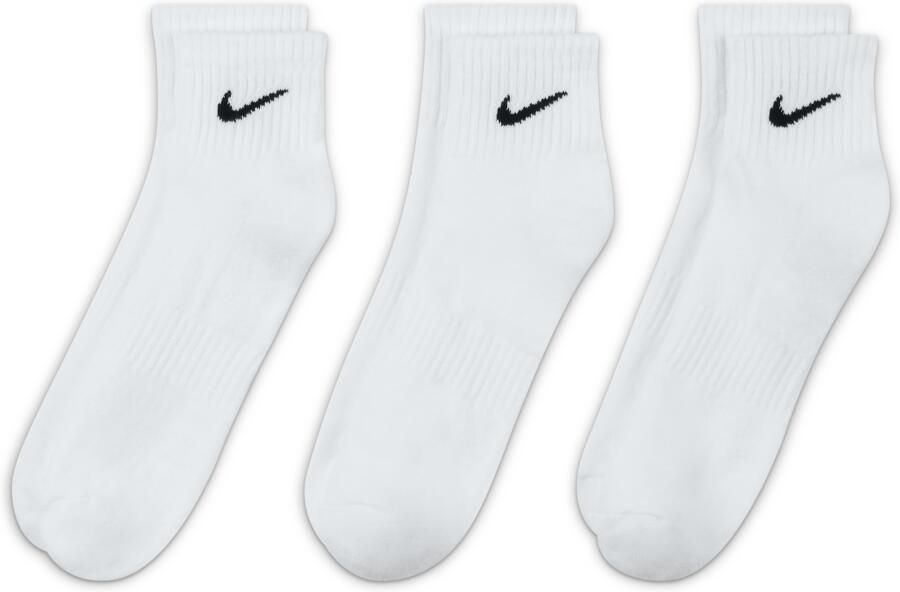 Nike Everyday Cushioned Trainingsenkelsokken (3 paar) Wit - Foto 2