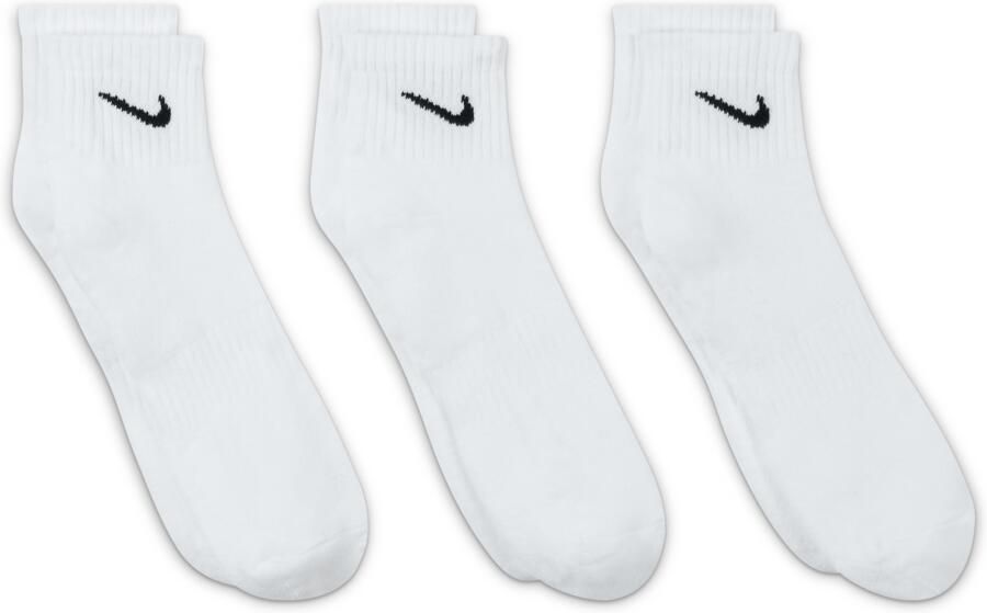 Nike Everyday Cushioned Trainingsenkelsokken (3 paar) Wit - Foto 3