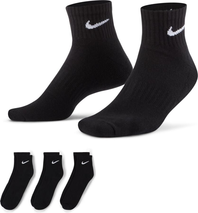 Nike Everyday Cushioned Training Ankle Socks (3 Pack) Middellang Kleding black white maat: 43-46 beschikbare maaten:35-38 39-42 43-46-48 - Foto 8