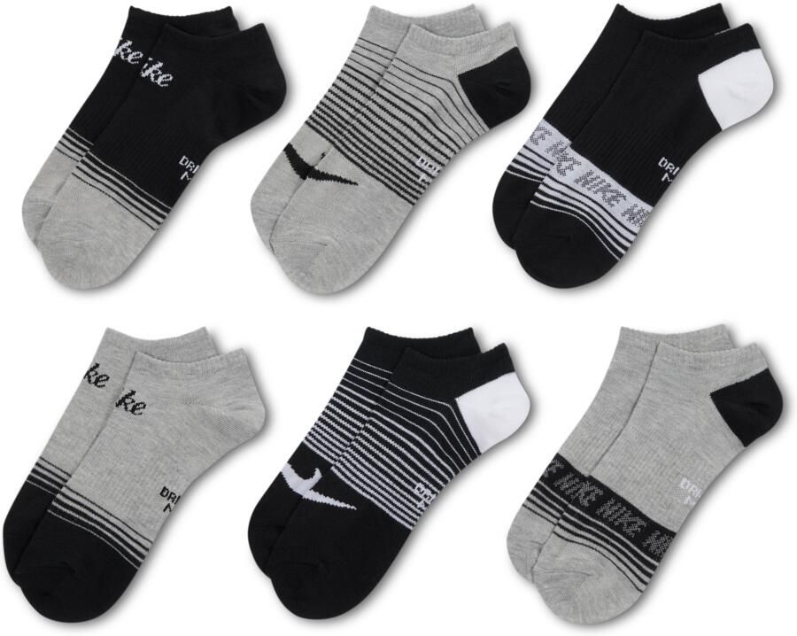 Nike Everyday lichte no-show sokken (6 paar) Meerkleurig - Foto 2