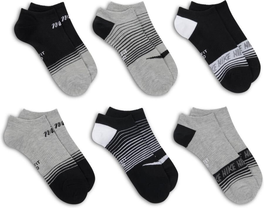 Nike Everyday lichte no-show sokken (6 paar) Meerkleurig - Foto 3