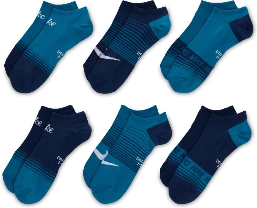 Nike Everyday lichte no-show sokken (6 paar) Meerkleurig - Foto 2