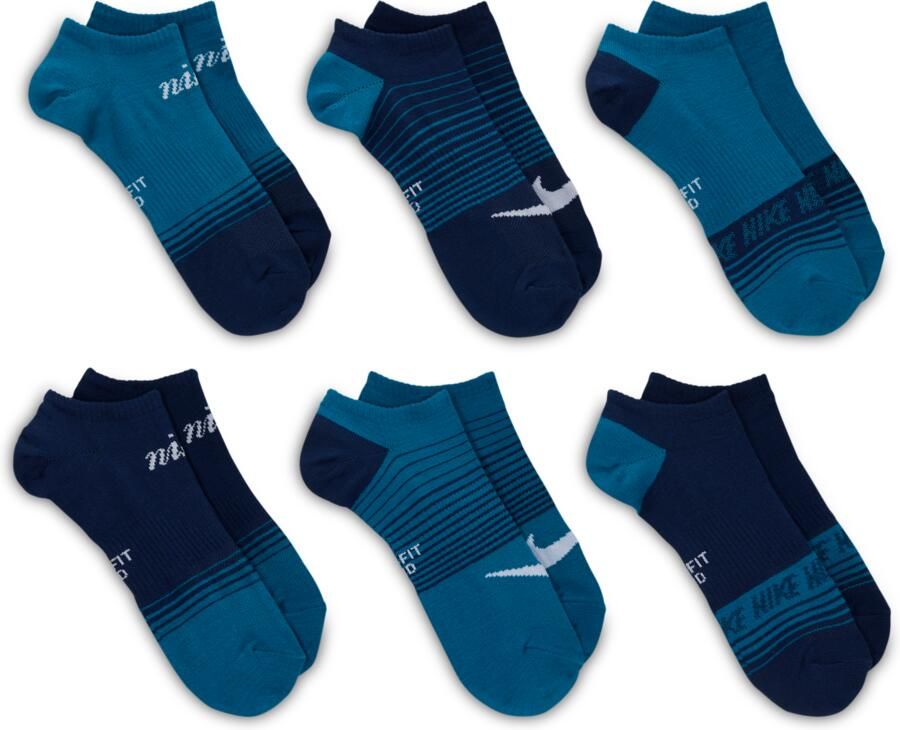 Nike Everyday lichte no-show sokken (6 paar) Meerkleurig - Foto 3