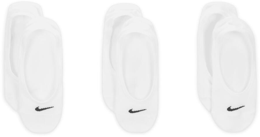 Nike Everyday Lightweight Footie trainingssokken voor dames (3 paar) Wit - Foto 2