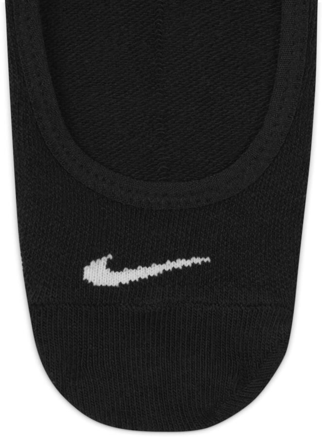 Nike Everyday Lightweight Footie trainingssokken voor (3 paar) Zwart