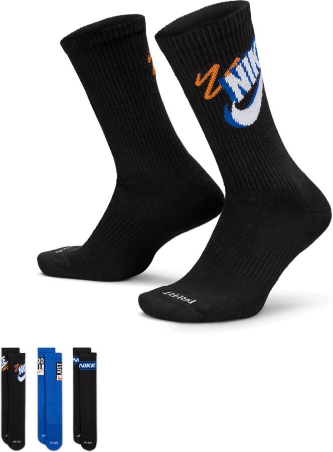 Nike Everyday Plus crew sokken (3 paar) Meerkleurig