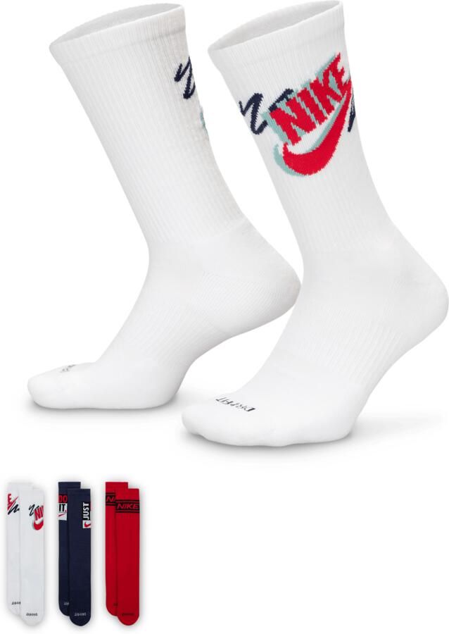 Nike Everyday Plus crew sokken (3 paar) Meerkleurig - Foto 3
