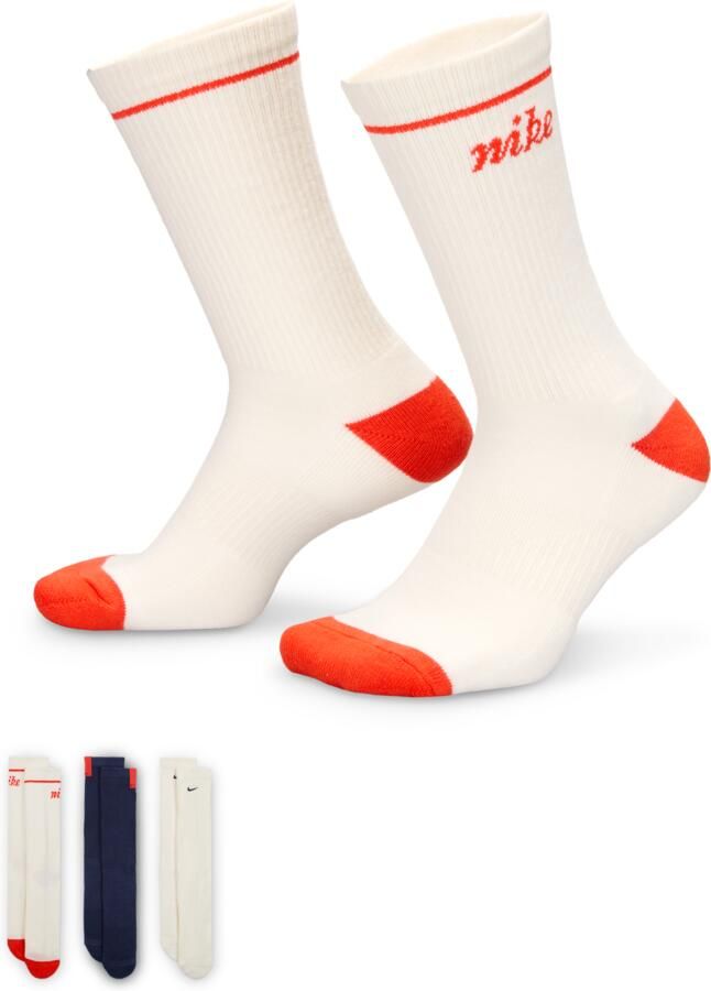 Nike Everyday Plus Cushioned Crew sokken (3 paar) Meerkleurig - Foto 3