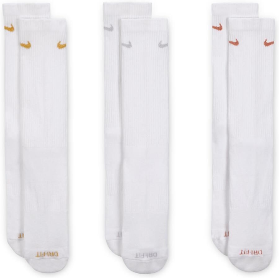 Nike Everyday Plus Cushioned crew trainingssokken (3 paar) Meerkleurig