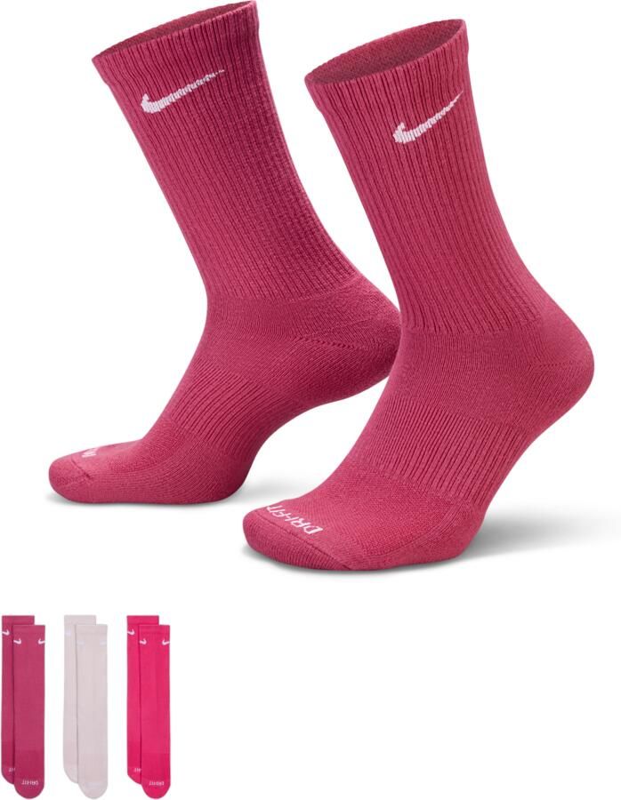 Nike Everyday Plus Cushioned crew trainingssokken (3 paar) Meerkleurig - Foto 3