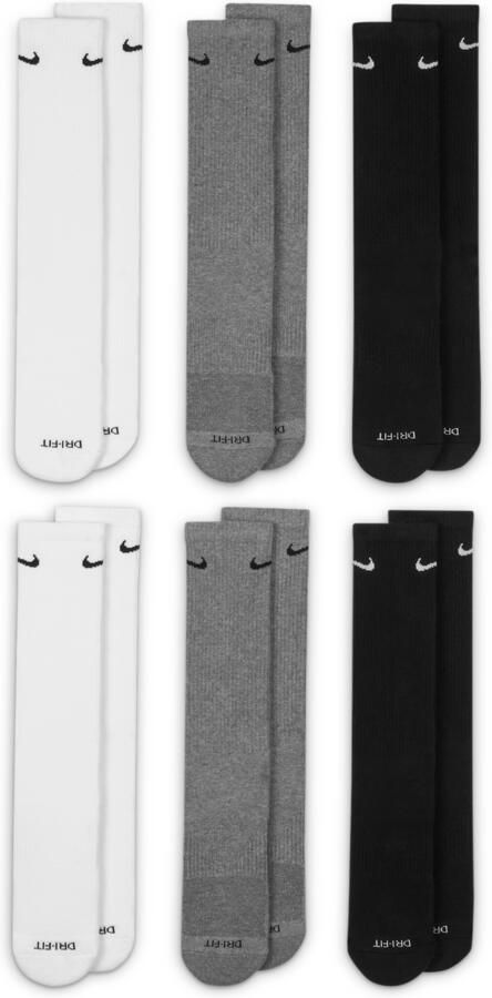 Nike Everyday Plus Cushioned Crew trainingssokken (6 paar) Meerkleurig - Foto 3