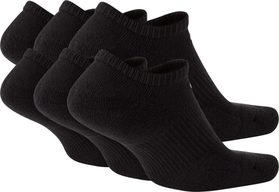 Nike Everyday Plus Cushioned No-show trainingssokken (6 paar) Zwart - Foto 3