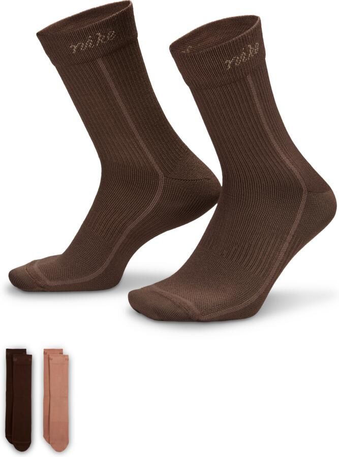 Nike Everyday Plus lichte crew sokken voor dames (2 paar) Meerkleurig - Foto 3