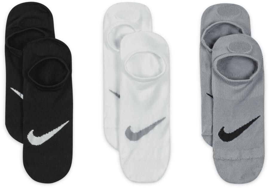 Nike Everyday Plus Lightweight Footie trainingssokken voor dames (3 paar) Meerkleurig - Foto 4