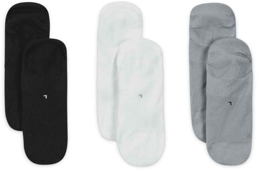 Nike Everyday Plus Lightweight Footie trainingssokken voor dames (3 paar) Meerkleurig - Foto 3