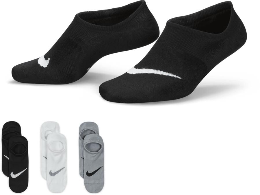 Nike Everyday Plus Lightweight Footie trainingssokken voor dames (3 paar) Meerkleurig