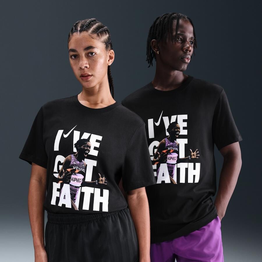 Nike Faith hardloopshirt Zwart - Foto 4