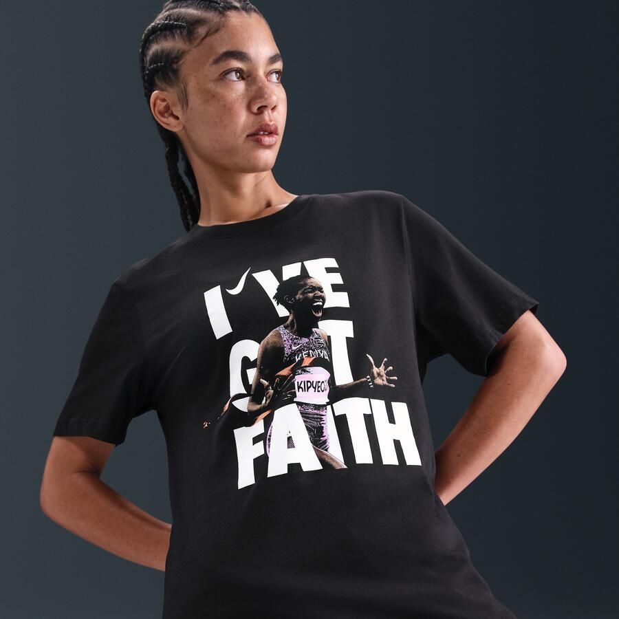 Nike Faith hardloopshirt Zwart