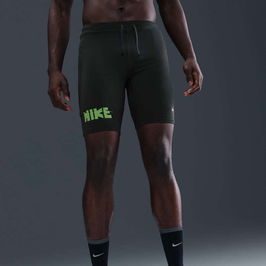 Nike Fast Dri-FIT halflange hardlooptights voor heren Groen