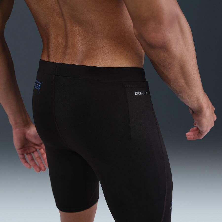 Nike Fast Dri-FIT halflange hardlooptights voor heren Zwart - Foto 2