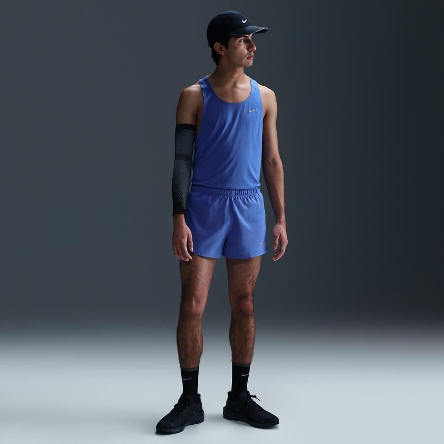 Nike Fast Dri-FIT hardloopshorts met binnenbroek voor heren (8 cm) Blauw - Foto 3