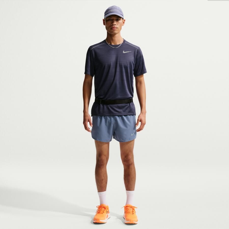 Nike Fast Dri-FIT hardloopshorts met binnenbroek voor heren (8 cm) Blauw - Foto 4