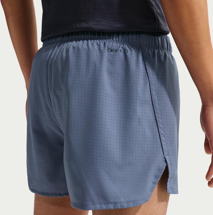 Nike Fast Dri-FIT hardloopshorts met binnenbroek voor heren (8 cm) Blauw