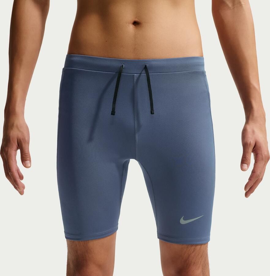 Nike Fast halflange hardlooptights met Dri-FIT en binnenbroek voor heren Blauw