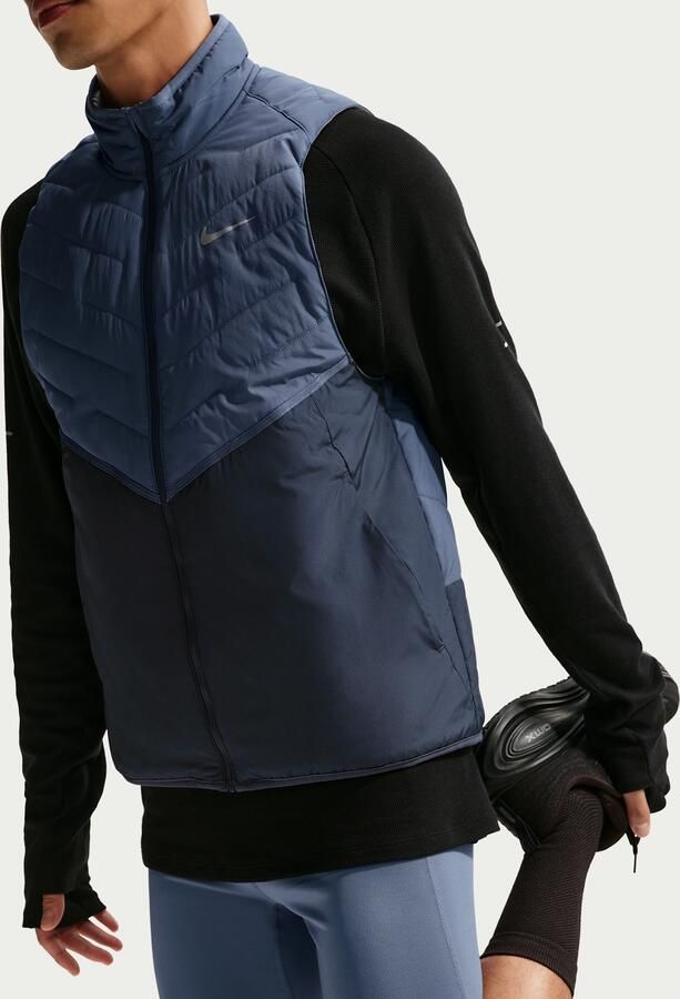 Nike Fast halflange hardlooptights met Dri-FIT en binnenbroek voor heren Blauw - Foto 3
