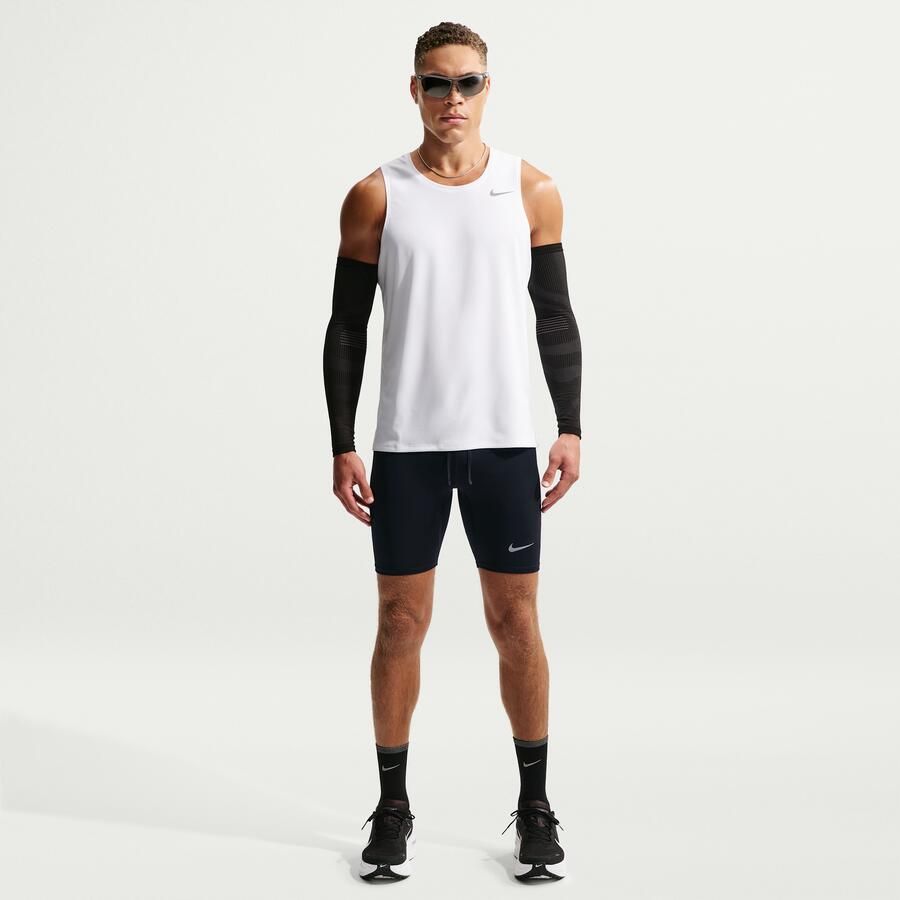 Nike Fast halflange hardlooptights met Dri-FIT en binnenbroek voor heren Zwart