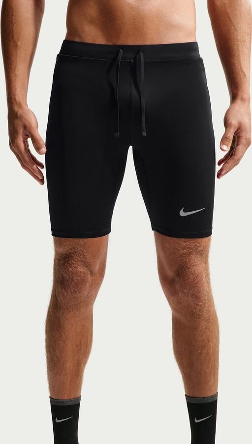Nike Fast halflange hardlooptights met Dri-FIT en binnenbroek voor heren Zwart - Foto 5