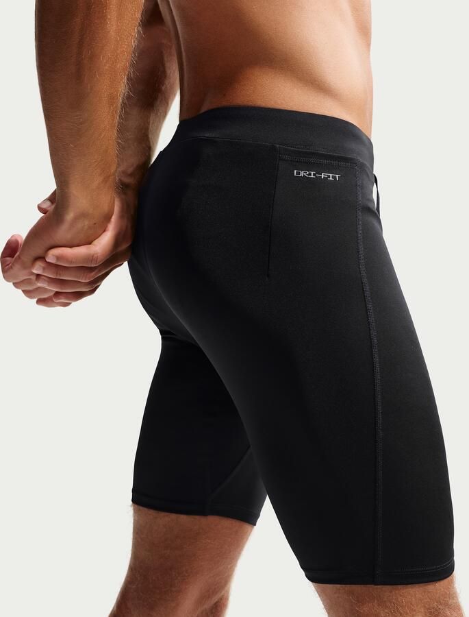 Nike Fast halflange hardlooptights met Dri-FIT en binnenbroek voor heren Zwart - Foto 4